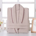 Belgravia Diamond Waffle Robe in Taupe