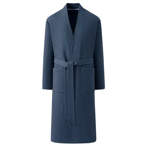 Sapphire Cove Waffle Robe in Sapphire Blue