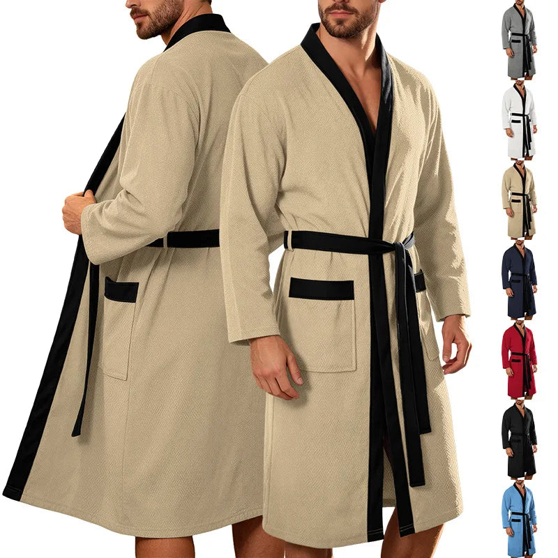 Men's Kimono Spa Robe with Belt