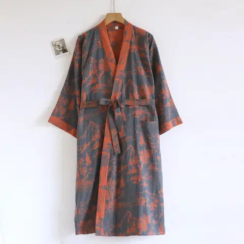 Kyoto Jacquard Print Robe - additional view 3