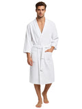 Men's Terry Cloth Kimono Collar Bathrobe