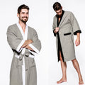 Men's Cotton Waffle Bathrobe
