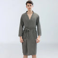 Men's Waffle Robe Sauna Suit Loungewear