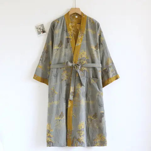 Kyoto Jacquard Print Robe - additional view 4